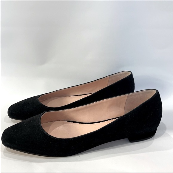 J. CREW BLACK SUEDE CLASSIC FLATS